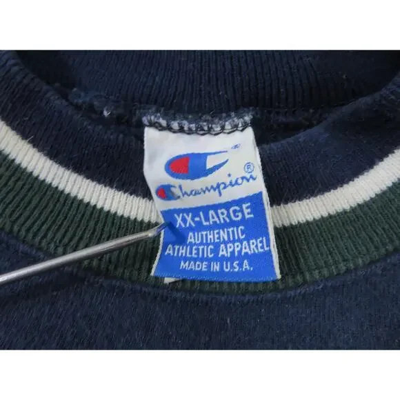 Champion Dakota State University DSU Blue Sweatshirt Sz 2XL - Picture 4 of 5